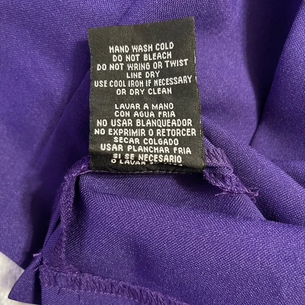 K Studio Vibrant Purple Dressy Tank Top. Size 16. NWOT! - Picture 5 of 5